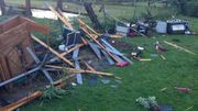 Une tornade a frappé Hotton en fin d'après-midi Une tornade a frappé Hotton en fin d'après-midi