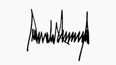 La signature de Donald Trump