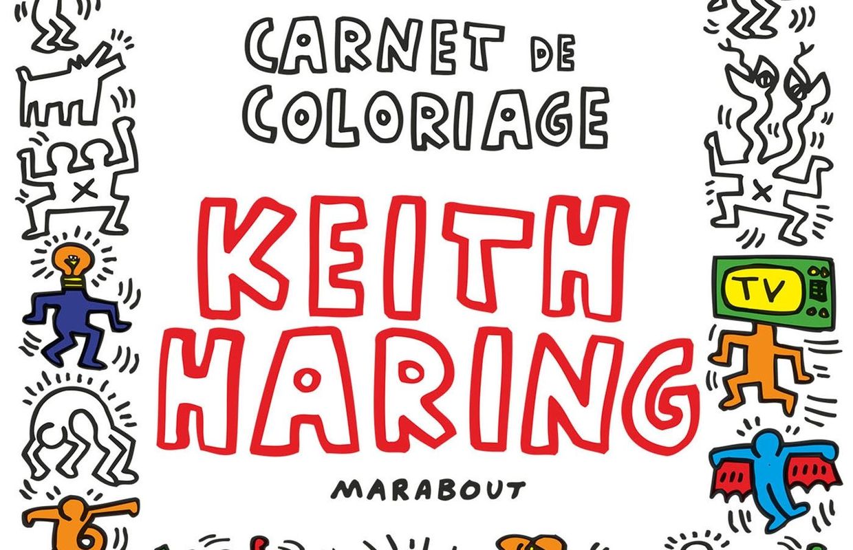 Livres jeunesse des ouvrages qui invitent créer Carnet de coloriage Keith Haring