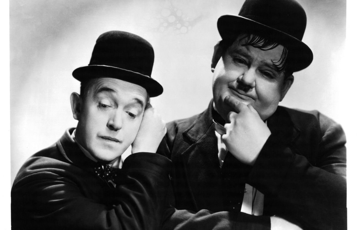 Stan Laurel et Oliver Hardy I d’Everett Collection en poster, tableau sur toile et plus