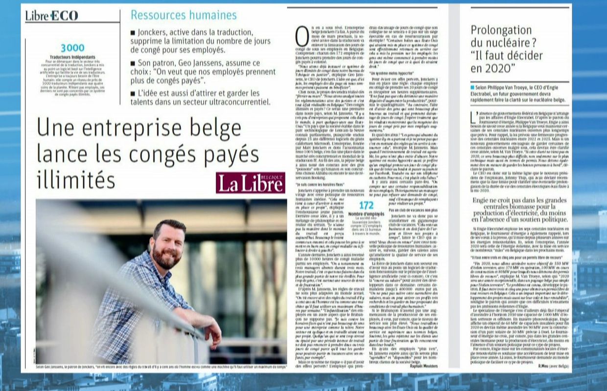 Une Entreprise Belge Propose A Ses Employes Un Nombre