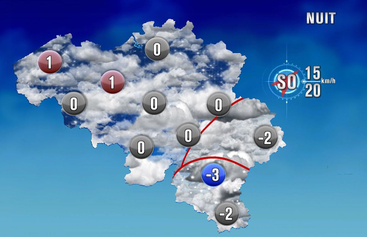 Météo pour les prochaines heures rafales