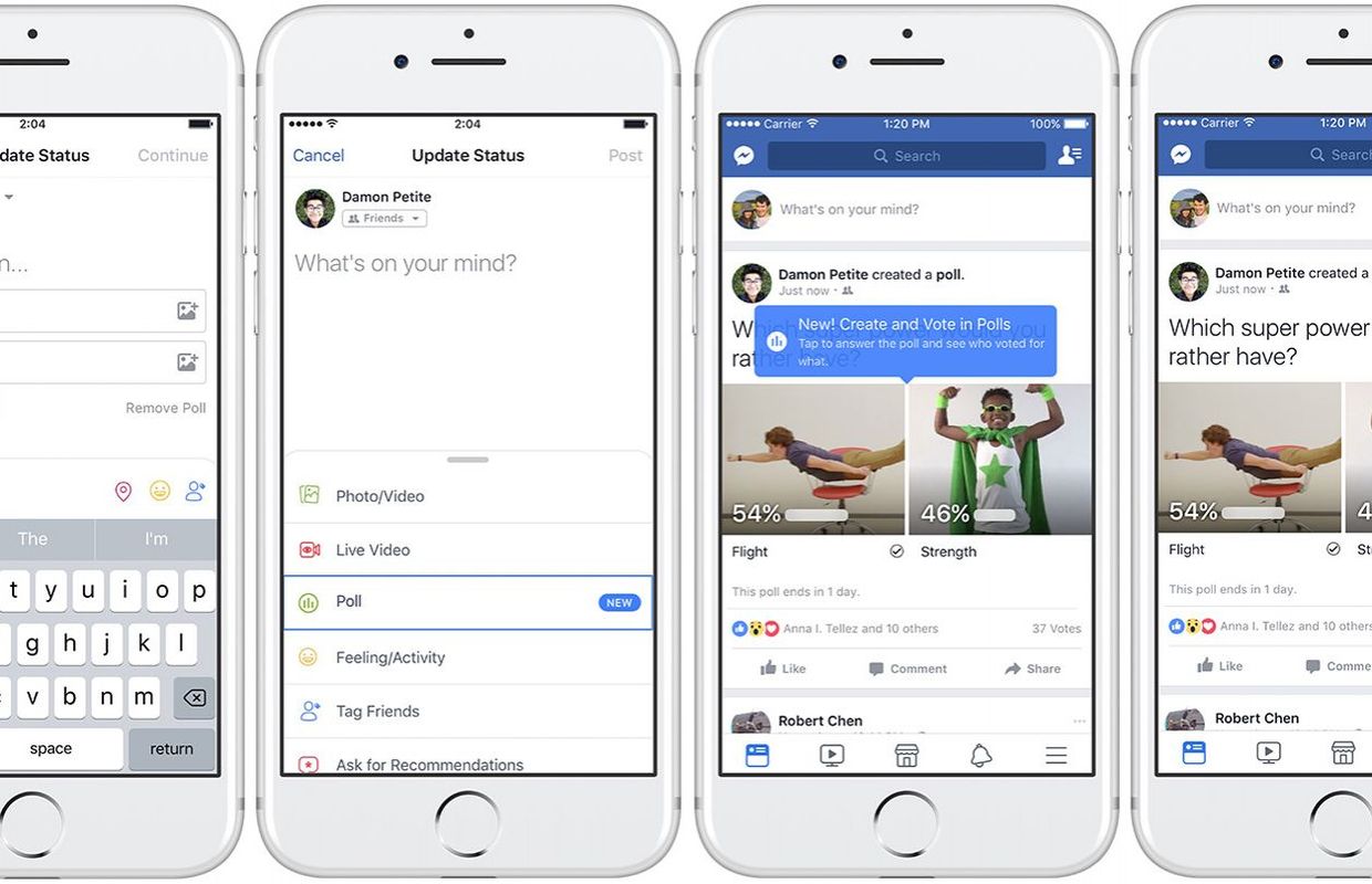 Facebook Emprunte Les Sondages De Twitter Et Les Agremente De Gif