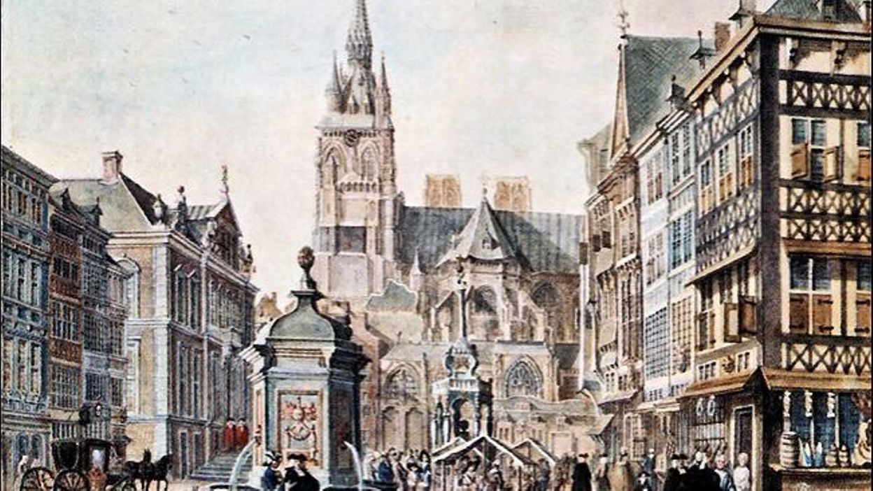 La démolition de la Cathédrale Saint-Lambert à Liège