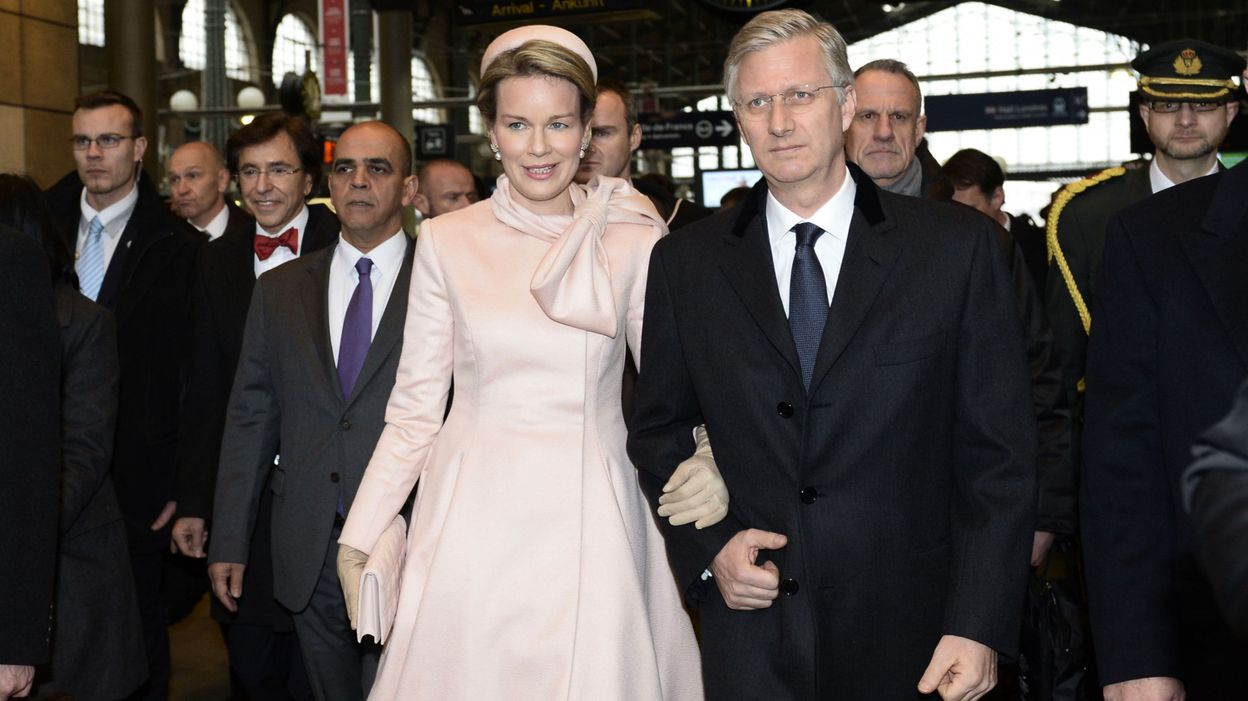 Le Roi Philippe Et La Reine Mathilde Sont En Visite Officielle à Paris