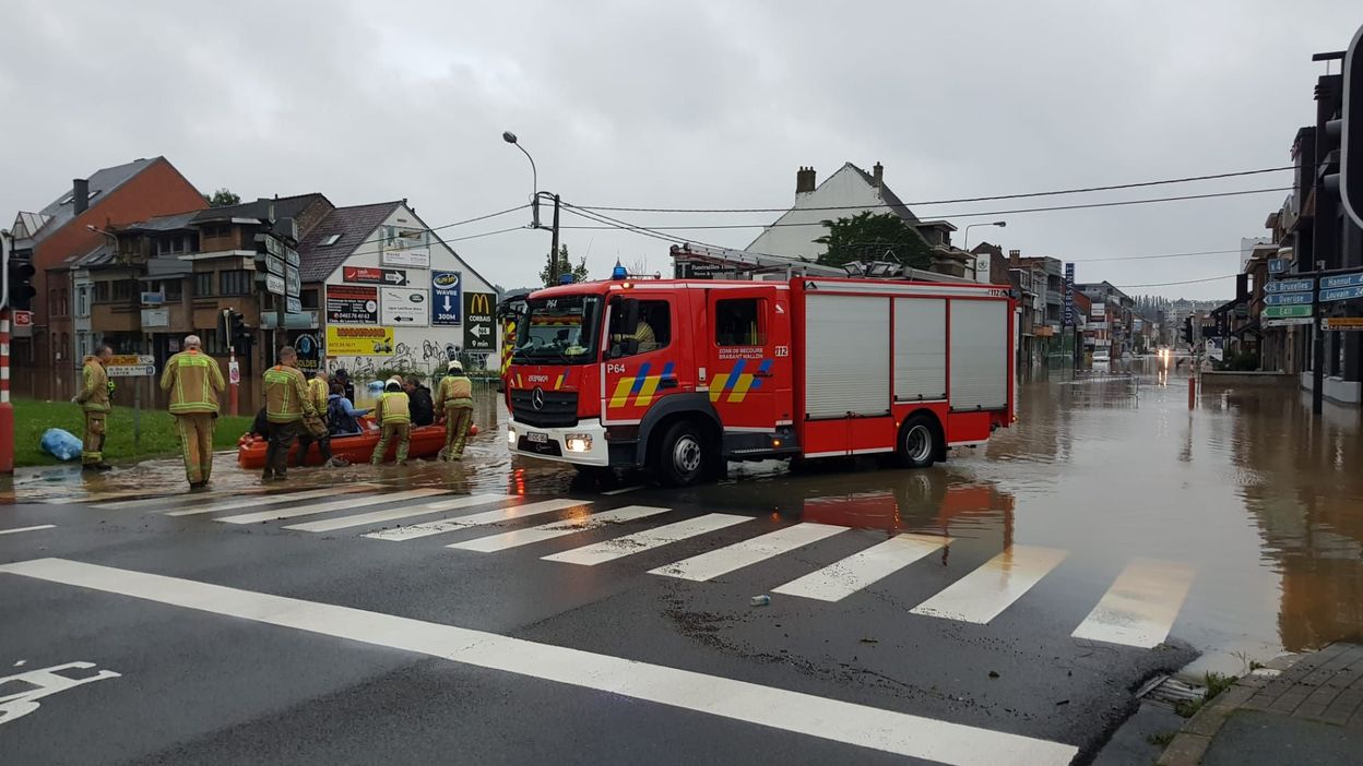 Les images du Brabant Wallon : un mètre cinquante d'eau ...