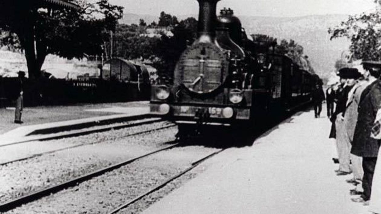 Le film " L'arrivée d'un train en gare de La Ciotat " des frères