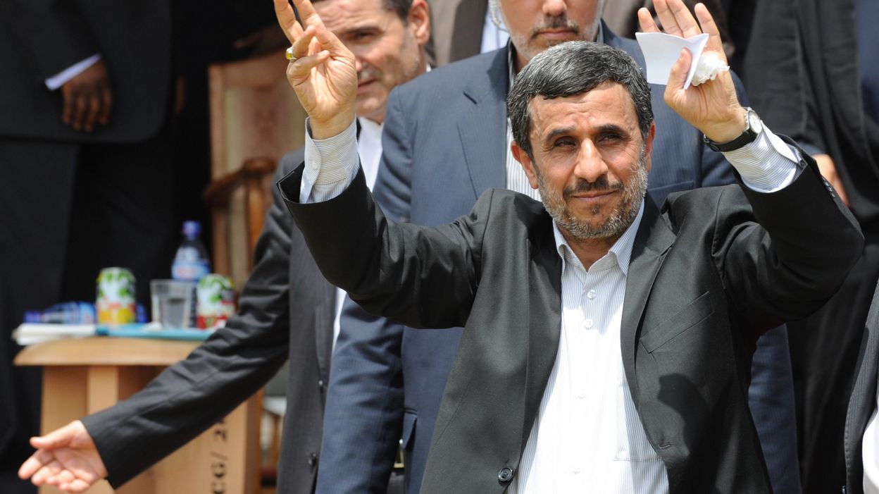 Ahmadinejad of iran calls israel an insult to humankind