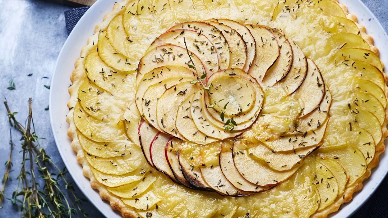 Recette Tarte Fine Aux Pommes De Terre Et Vacherin