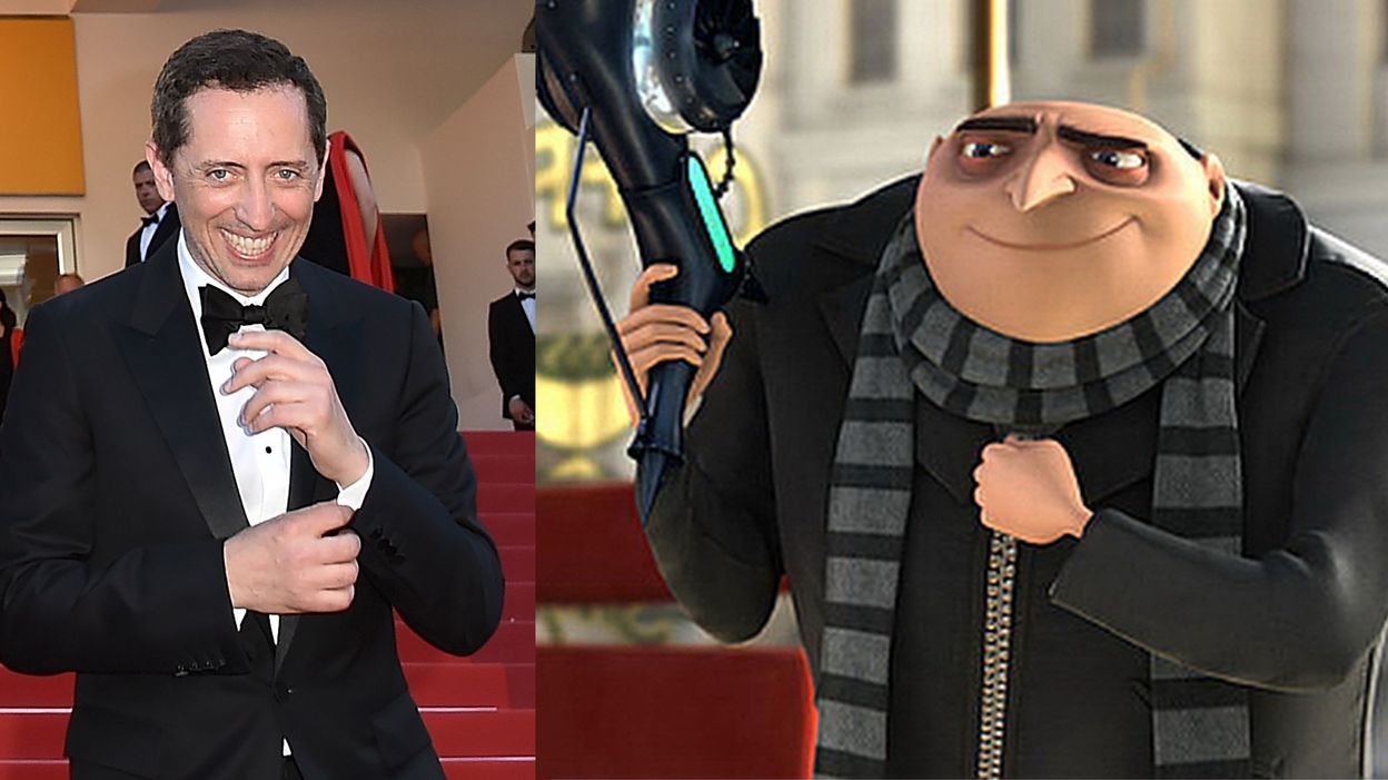 Compagnons De Gru Dans Moi Moche Et Méchant Gad Elmaleh incroyable lors du doublage de "Moi, moche et méchant