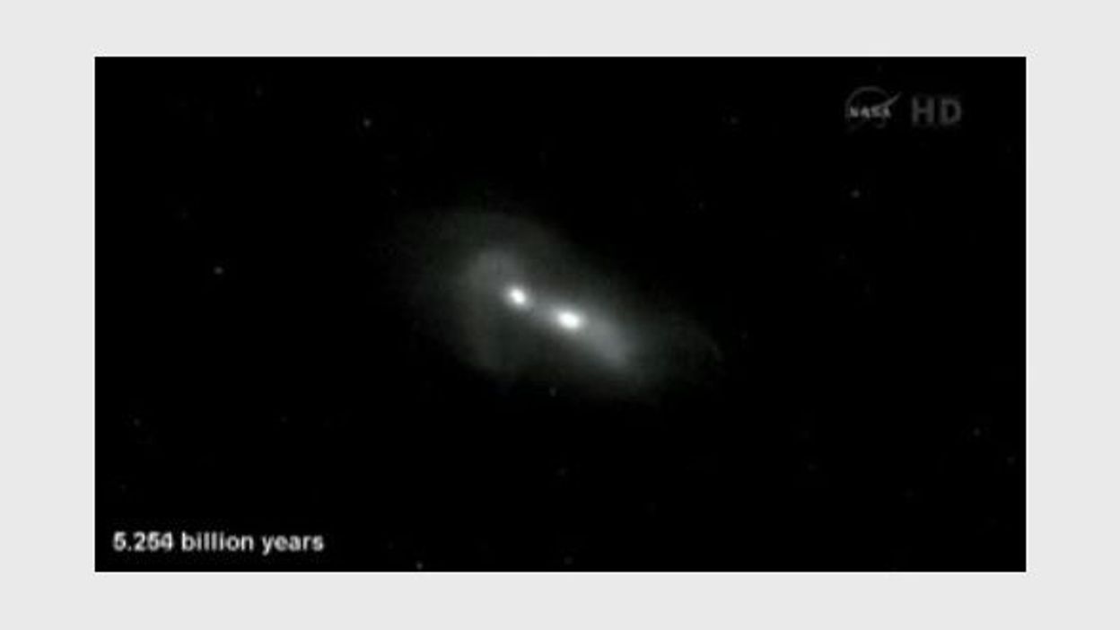 Une Inévitable Collision Entre Deux Galaxies Andromède Et