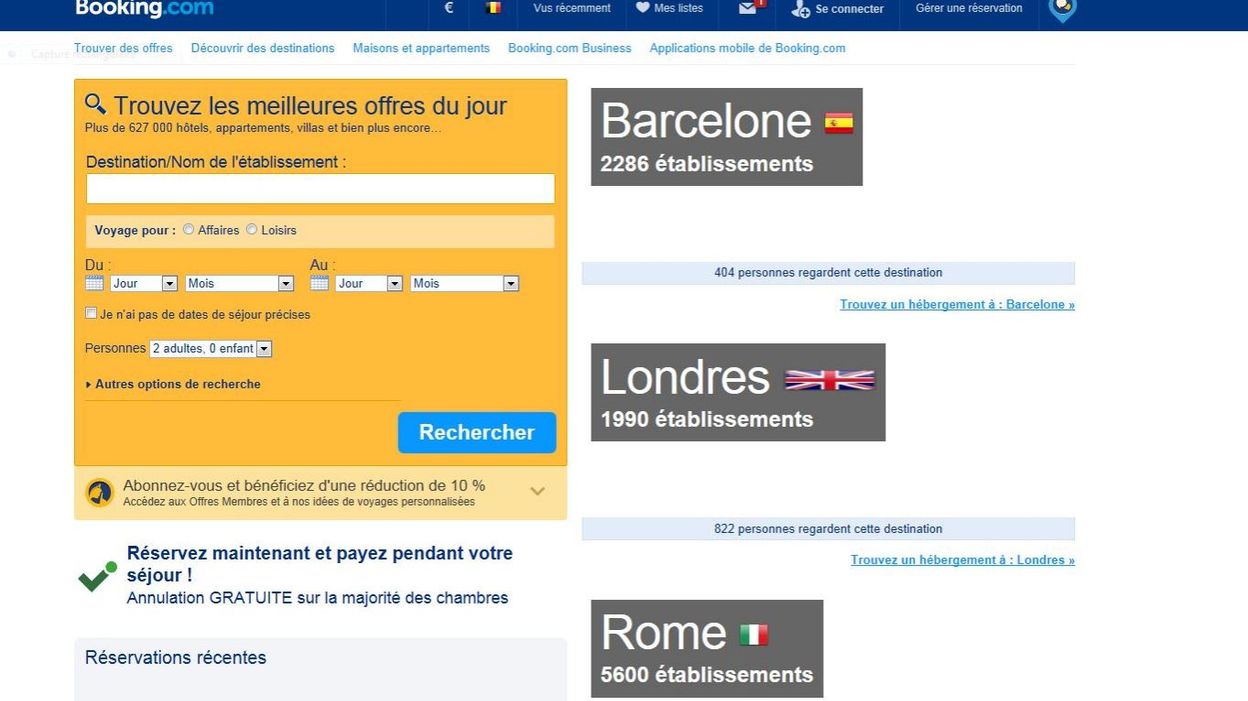 Le tarif unique imposé par recalé en France