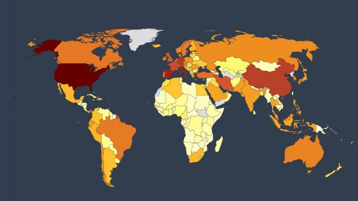 Coronavirus dans le monde et en Europe