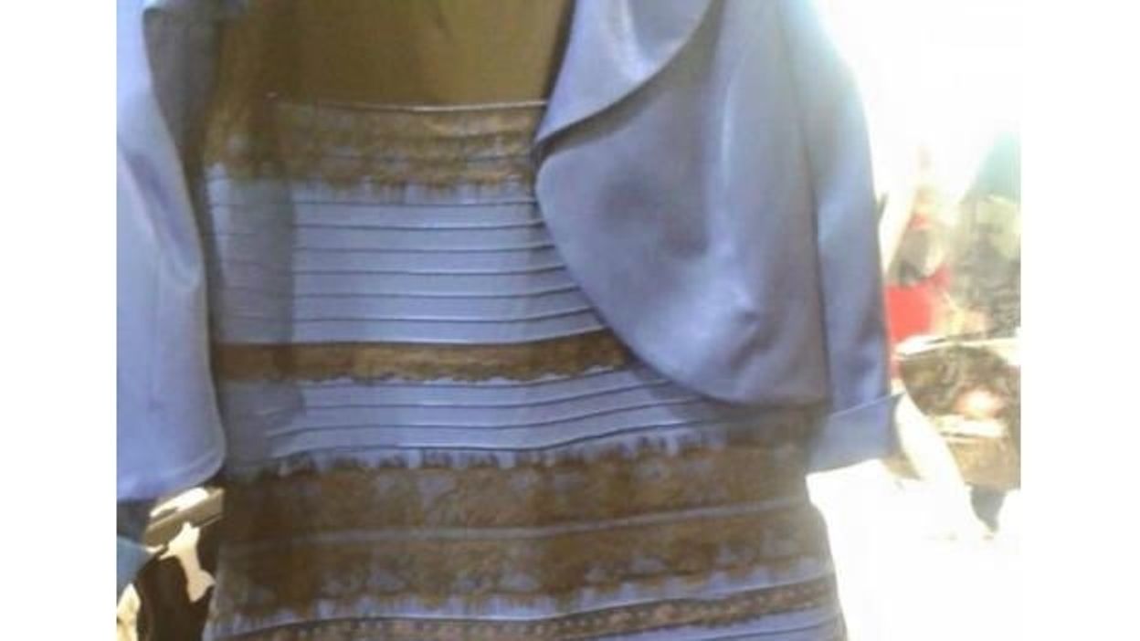robe bleu effet optique