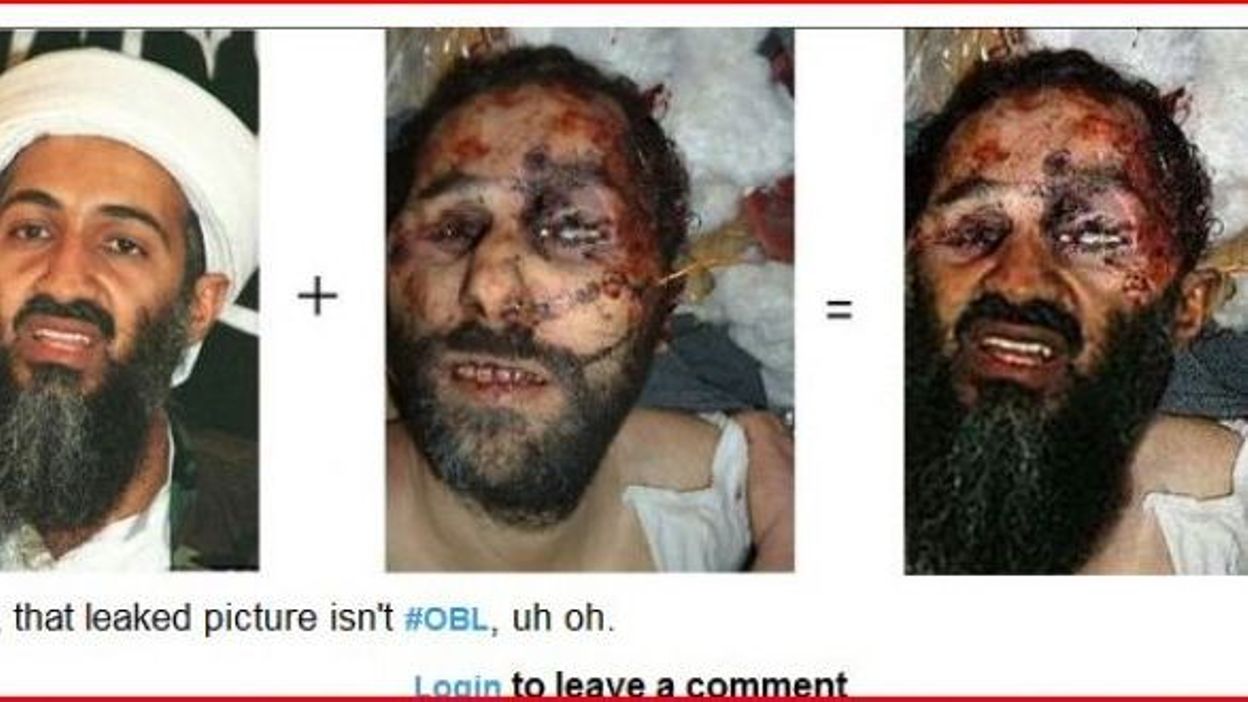 Image De La Mort De Ben Laden La photo d'Oussama Ben Laden mort est un photomontage