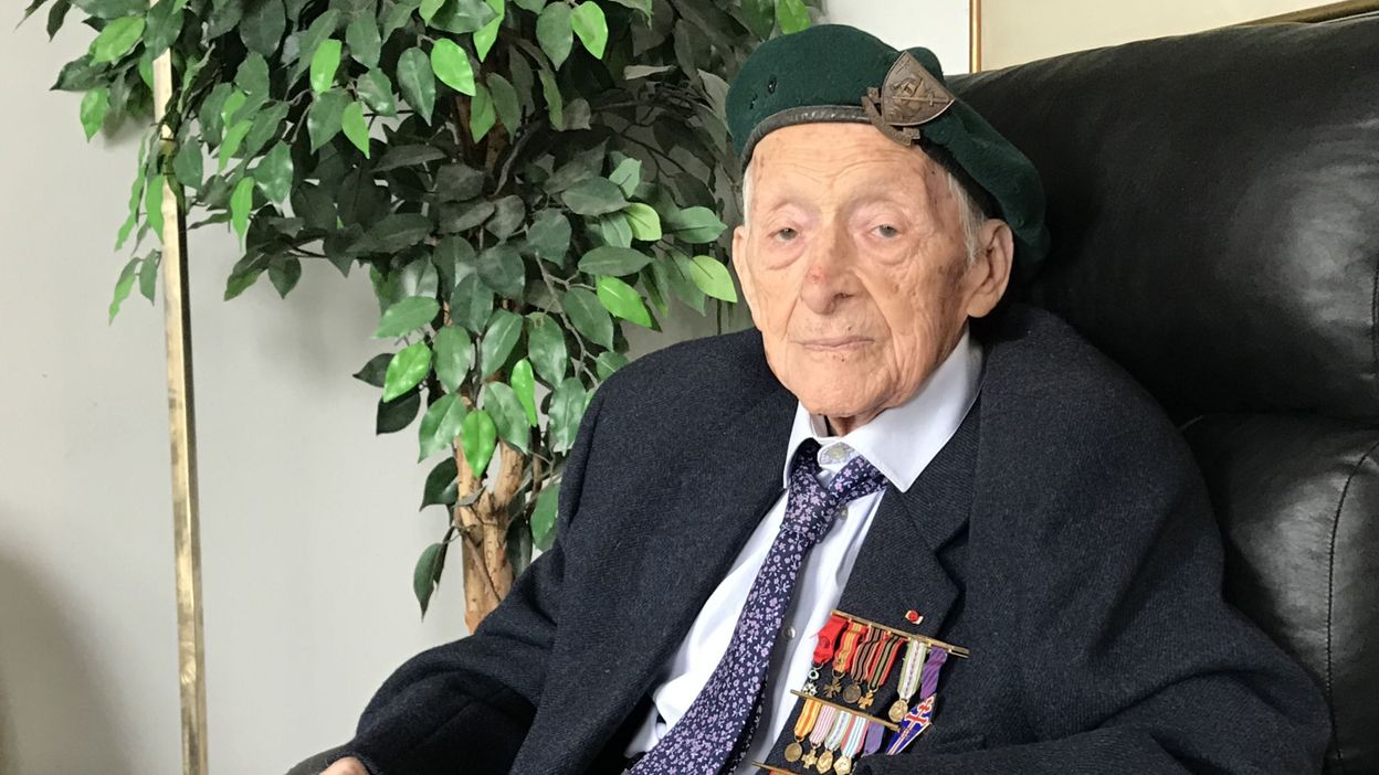 Hubert Faure, 105 ans, vétéran français du Débarquement en ...