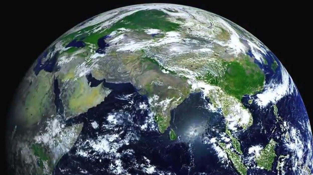Poster NASA La Terre Vue De L'espace 20x20 Cm - Impression Premium 250g/m², Couleurs éclatantes Résistantes UV