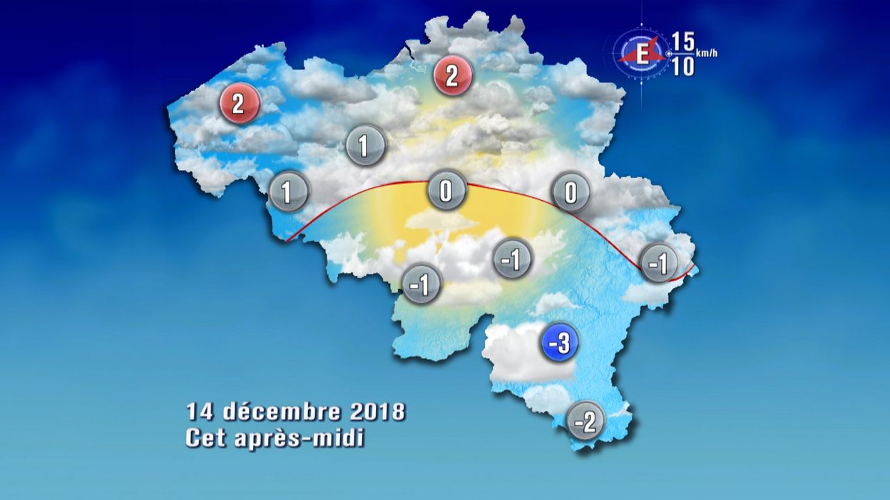 Météo de ce vendredi temps froid, malgré des nuages sur l'est
