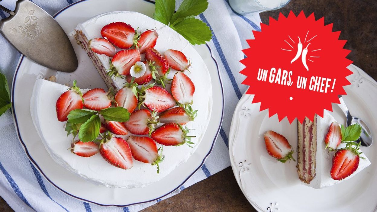 Recette Le Fraisier Menthe D Un Gars Un Chef