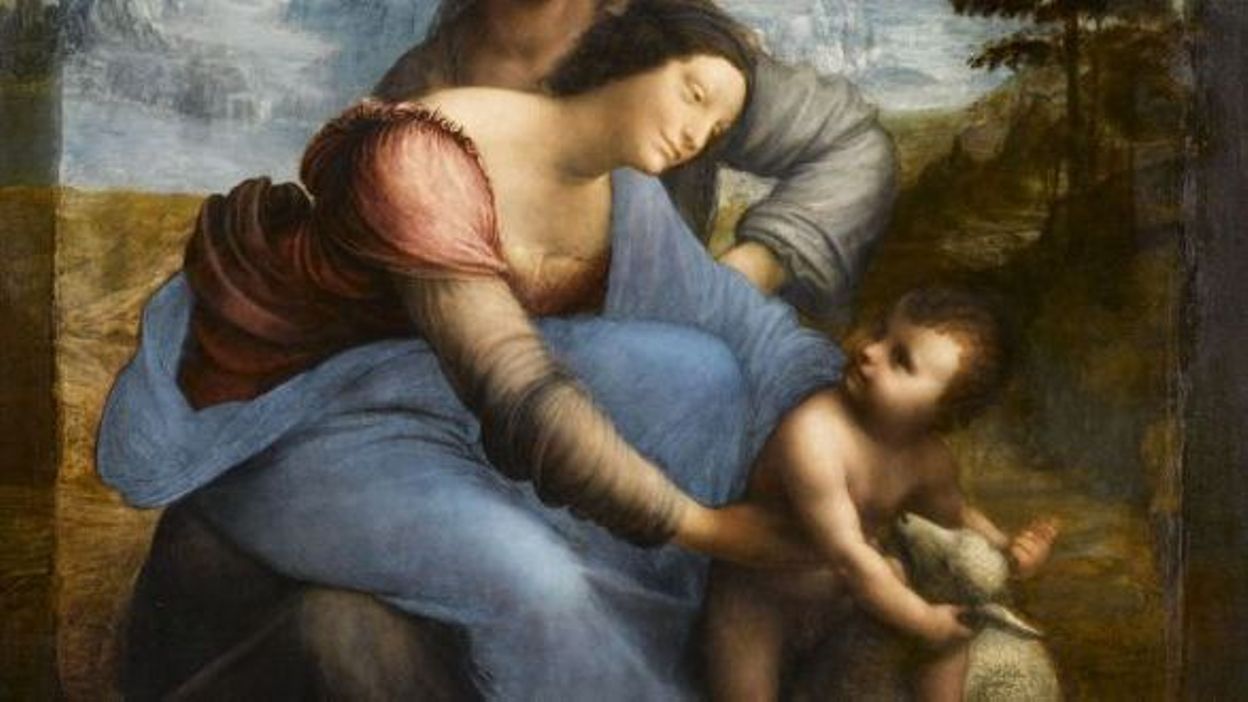 La Sainte Anne De Leonard De Vinci Une première : "La Sainte Anne" de Léonard de Vinci a quitté le Louvre