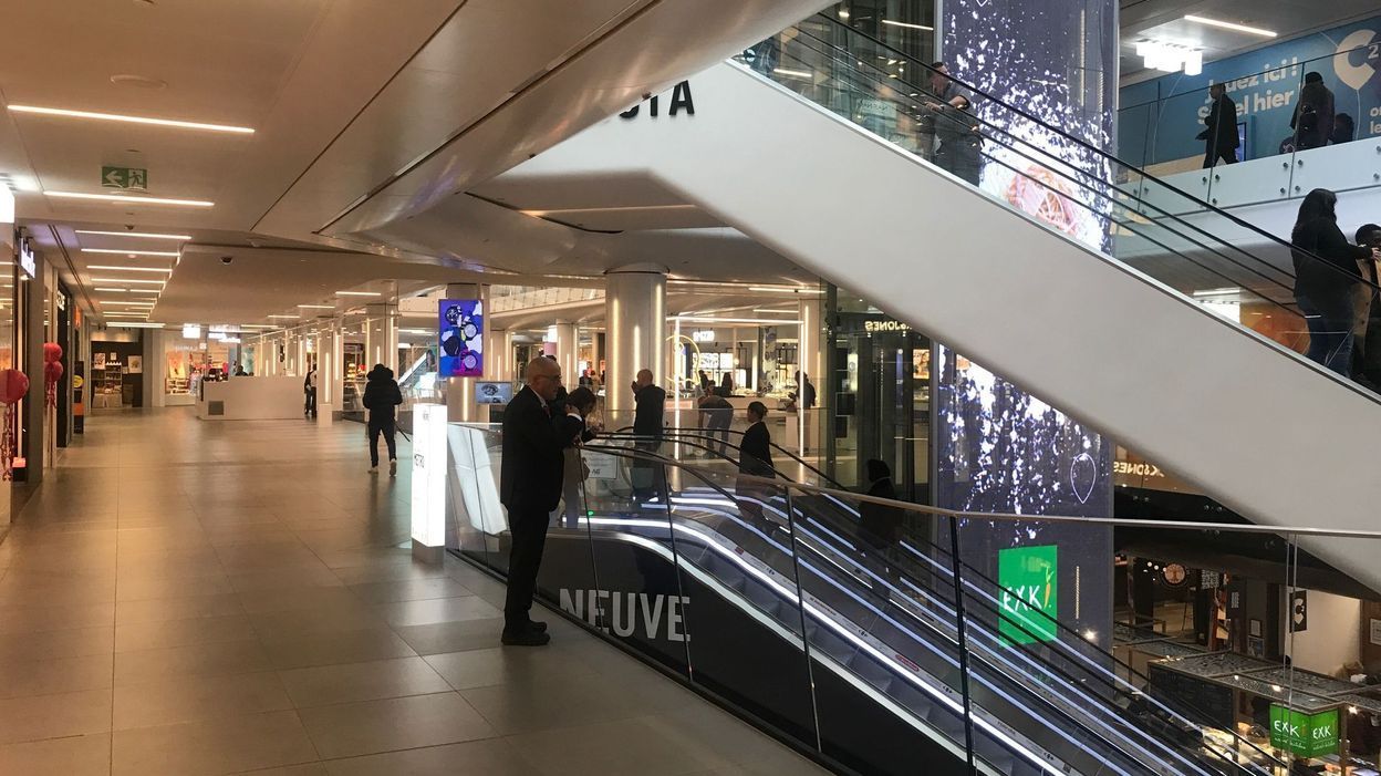 Une première journée plutôt calme dans les centres commerciaux bruxellois