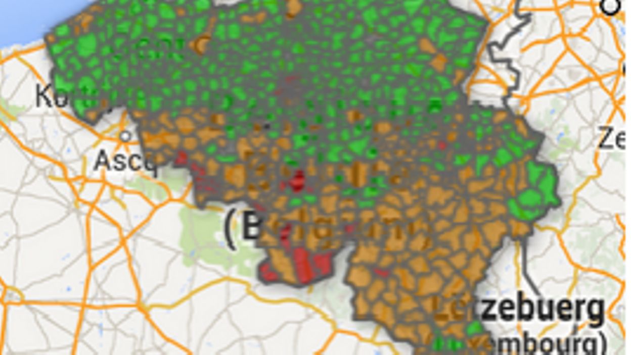 La Carte Interactive De La Pauvrete En Belgique Commune Par Commune