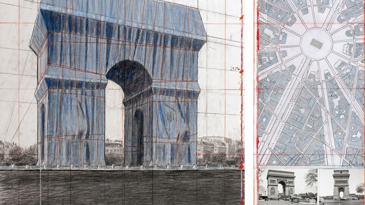 L'Arc de Triomphe à Paris va être emballé par Christo en 2020