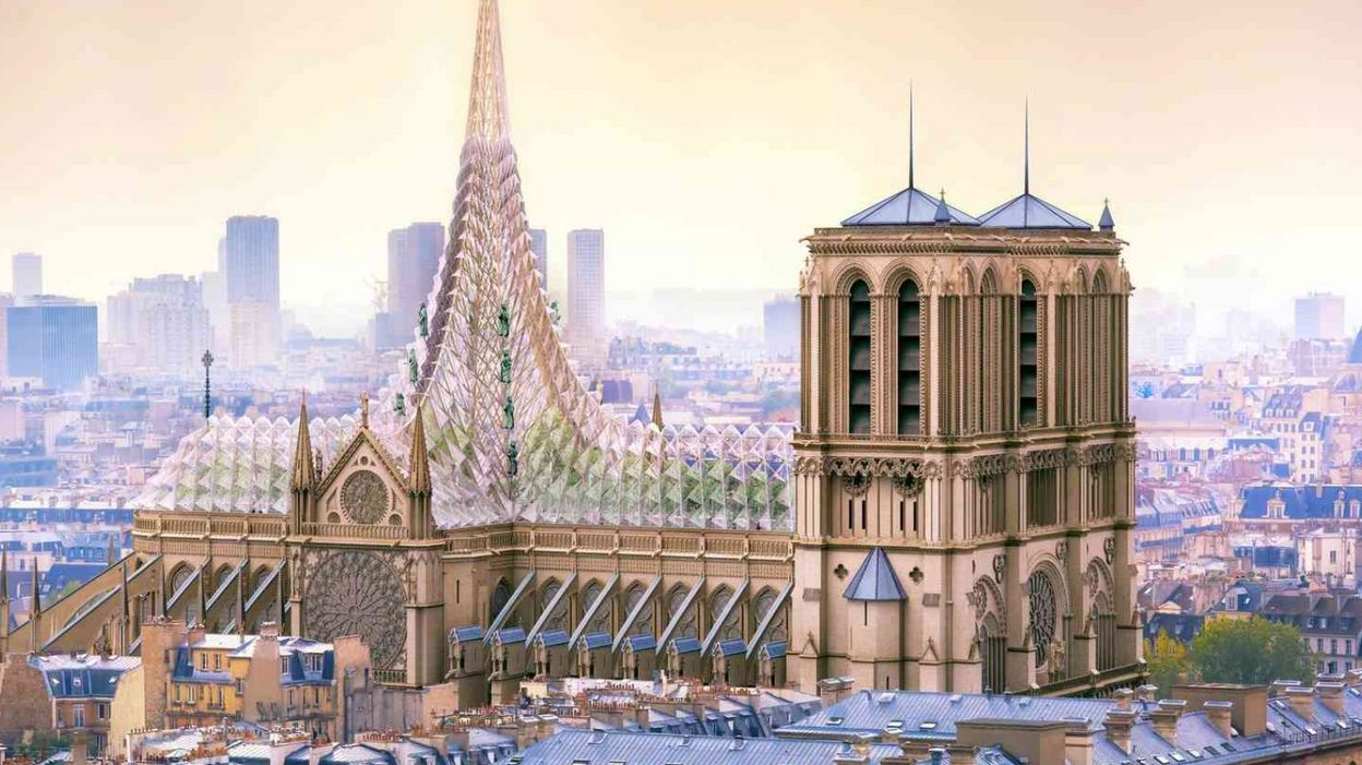 L’architecte belge Vincent Callebaut propose son projet pour NotreDame