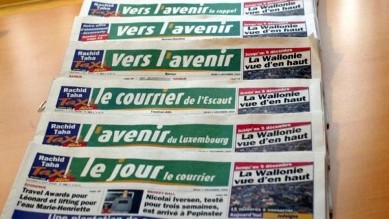 Pas de journaux Vers l'Avenir, L'Avenir, Le Jour, Le Courrier ce mercredi