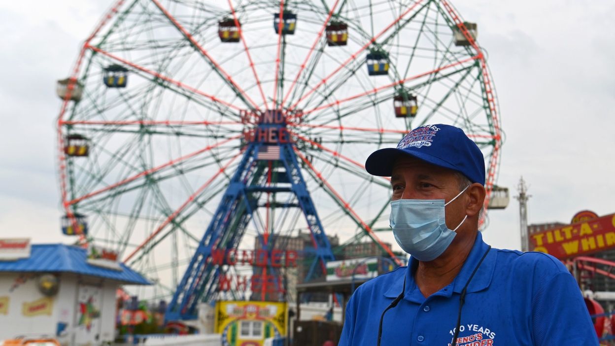 Coney Island, popular New York beach, looks gray with pandemic