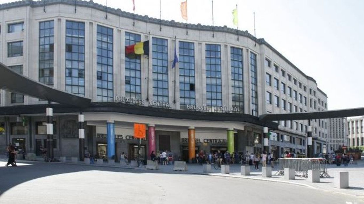 Mobilisation syndicale à la gare centrale de Bruxelles contre la fraude