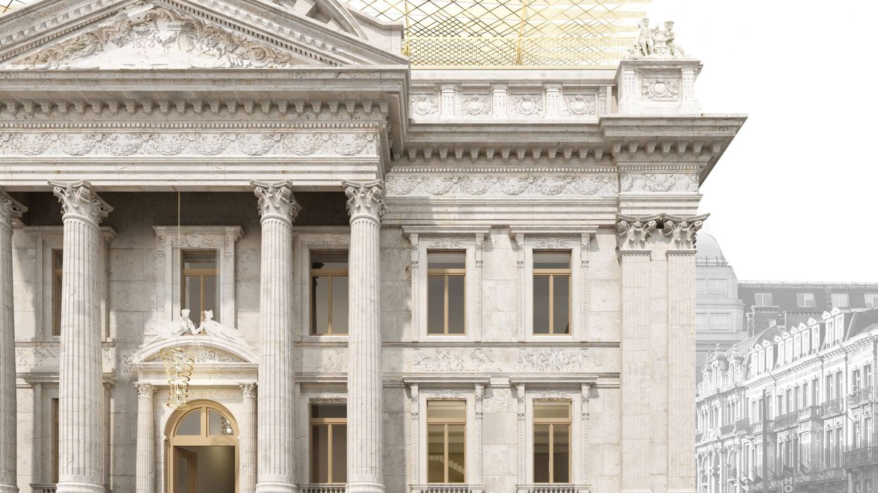 Le Coup D Envoi Est Donne Pour Les Travaux De Renovation De La Bourse De Bruxelles