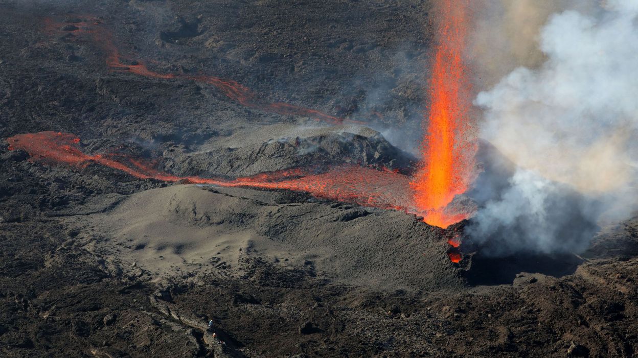 La Réunion Le Piton de la Fournaise en éruption