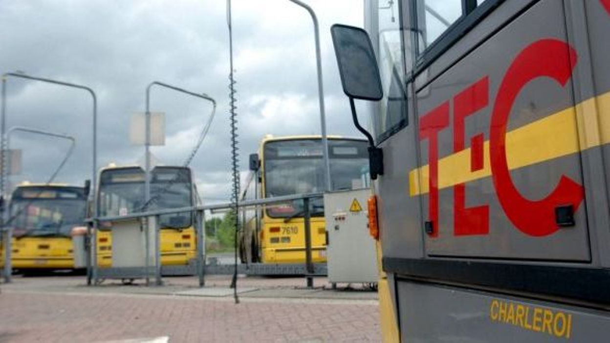 TEC Charleroi le dépôt Genson en grève
