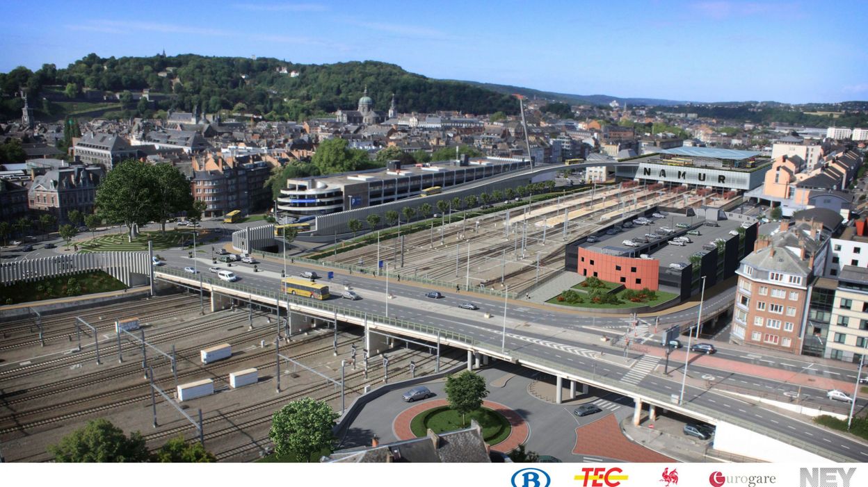 Gare multimodale de Namur début de l'enquête publique