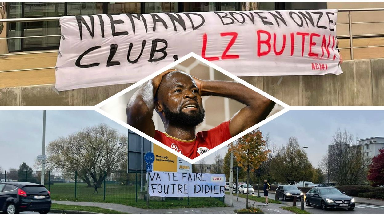 "Lamkel Zé, va te faire ..." : le noyau dur des fans de l'Antwerp a un message très clair