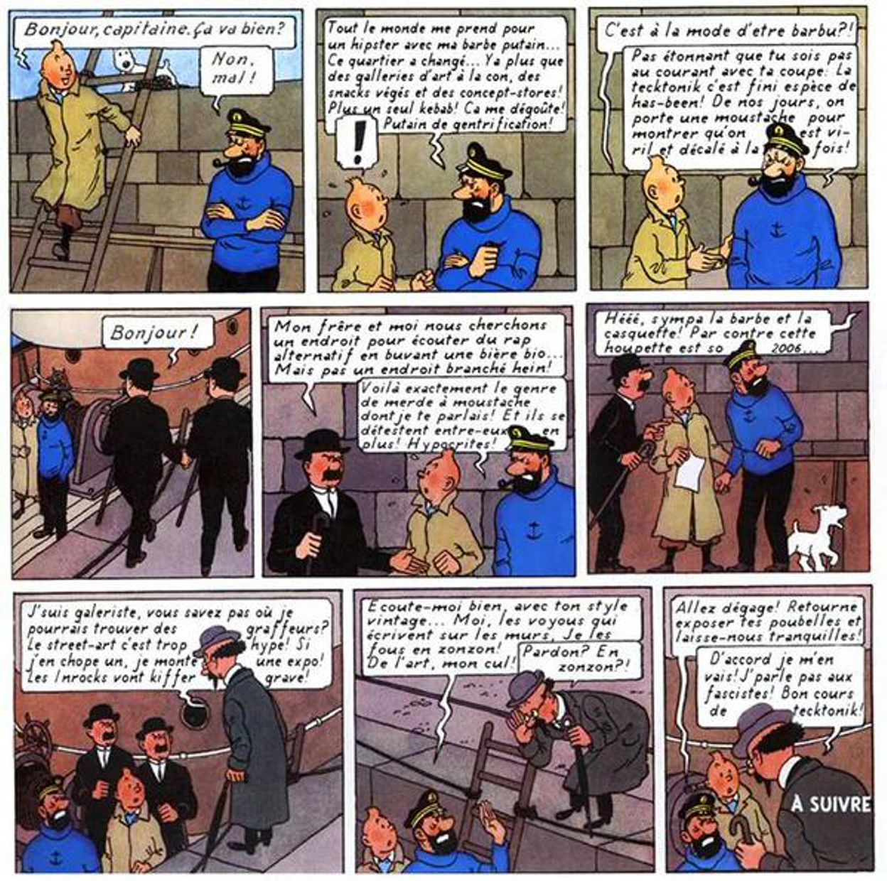 Pas touche à Tintin, même pour une parodie