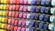 Les Havaianas, symbole du Brésil, des tongs qui marchent Les Havaianas, symbole du Brésil, des tongs qui marchent