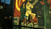 La fresque de Blake & Mortimer fait son retour dans le quartier des Marolles La fresque de Blake & Mortimer fait son retour dans le quartier des Marolles