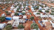 Un camp de personnes déplacées en Syrie, dans la province d'Idlib. Un camp de personnes déplacées en Syrie, dans la province d'Idlib.