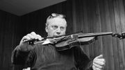 Portrait du violoniste Isaac Stern Portrait du violoniste Isaac Stern
