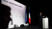 Emmanuel Macron au comité stratégique pour le canal Seine-Nord Europe à Nesle (Somme) le 22 novembre 2019 Emmanuel Macron au comité stratégique pour le canal Seine-Nord Europe à Nesle (Somme) le 22 novembre 2019