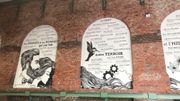 Les noms de ceux qui ont fait l'histoire de Verviers sont inscrits sur les murs d'une des salles Les noms de ceux qui ont fait l'histoire de Verviers sont inscrits sur les murs d'une des salles
