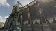 La façade nord de l'église Sainte-Catherine va être restaurée La façade nord de l'église Sainte-Catherine va être restaurée