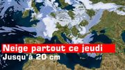 Météo : personne ne sera épargné par la neige ce jeudi Météo : personne ne sera épargné par la neige ce jeudi