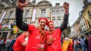 Euro 2016: une marée belge déferle sur Lille et sa fan zone (photos et vidéos) Euro 2016: une marée belge déferle sur Lille et sa fan zone (photos et vidéos)