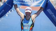 Alexandre Tondeur a conquis le titre de championne du monde de triathlon le 4 mai 2019 à Pontevedra en Espagne. Elle espère pouvoir remettre son titre en jeu en 2021. Alexandre Tondeur a conquis le titre de championne du monde de triathlon le 4 mai 2019 à Pontevedra en Espagne. Elle espère pouvoir remettre son titre en jeu en 2021.