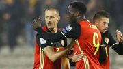Timmy Simons, Romélu Lukaku et Kevin Mirallas Timmy Simons, Romélu Lukaku et Kevin Mirallas