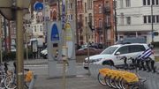 La police déployée en nombre. La police déployée en nombre.
