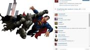 Des visuels du combat de "Batman V Superman" fuitent